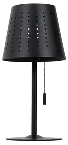 2 db asztali lámpa készlet fekete, LED-del, 3 fokozatú fényerőszabályzóval, újratölthető és napenergia-üzemű - Ferre