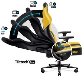 Diablo X-Player 2.0 szövet gamer szék gyerekeknek Kids méret: dark sunflower / sárga Diablochairs