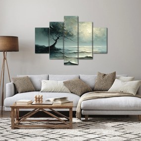 Kép - Olajfestmény egy fa az óceánnal (150x105 cm)