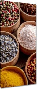 Vászonkép 55x115 Só Ánizs Fahéj kurkuma