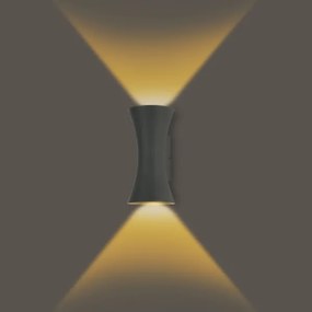 Brilagi - LED kültéri fali lámpa BICON LED/10W/230V antracit IP44