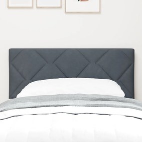 Fejtámla Gyémánt Blokkok Design Sötét Szürke 80 cm Bársony