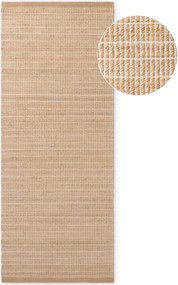 Natúr színű kétoldalas-kézi szövésű jutakeverék futószőnyeg 80x300 cm Birka – Villeroy&Boch