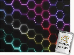 Gyerek Fotótapéta 3D Hexagonok Gaming Gyerekszoba 150x105