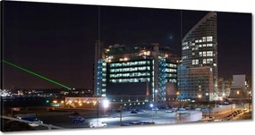 Festmények 120x60 Éjszaka Kilátás a felhőkarcolókra