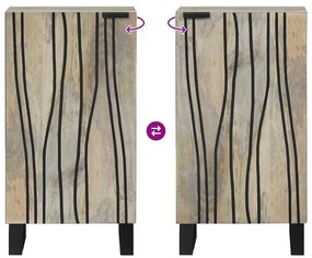 Széf Fehér 40 x 33 x 75 cm tömör mangófa