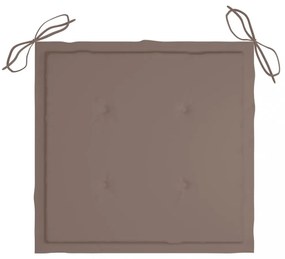 6 db tópszínű oxford szövet kerti székpárna 40x40x4 cm