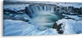 Kép - Istenek vízesése, Izland (120x50 cm)