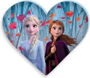 Disney Jégvarázs Leaf formapárna, díszpárna 35x30 cm Velúr