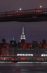 Poszter 53x81cm Esti kilátás Alsó-Manhattan panorámájára, Assaf Frank