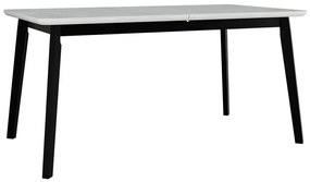 Asztal Victorville 185Fekete, Fehér, 75x90x160cm, Hosszabbíthatóság, Közepes sűrűségű farostlemez, Fa, Részben összeszerelt