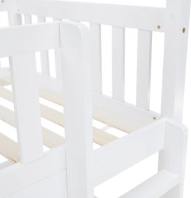 Montessori emeletes ágy, fehér, VENITA TYP 2