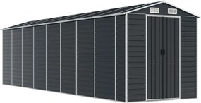 vidaXL antracitszürke horganyzott acél kerti fészer 191x725x198 cm