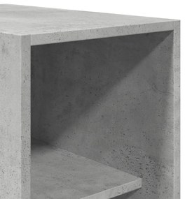 betonszürke szerelt fa ruhásszekrény 30 x 50 x 200 cm