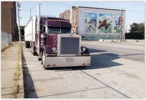 Poszterek 155x105 Amerikai teherautó