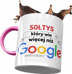 Rózsaszín bögre a Szolnoknak Többet tud, mint a Google, fényképes nyomtatással