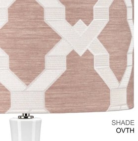 Elstead MILO-PN-TL-OVTH - Asztali lámpa MILO 1xE27/60W/230V rózsaszín