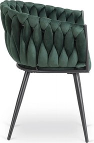 Zöld Bársony Étkezőszék ELENA