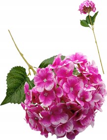 Hortenzia rózsaszín nagy műág kompozíció váza XXL 62 cm