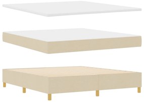 Box Spring Ágy Matraccal Krém Szuper Király Szövet
