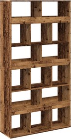 vidaXL antik fa színű szerelt fa könyvespolc 100 x 33 x 187,5 cm