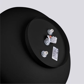 Fekete mennyezeti lámpa ø 30 cm Blacko – Sollux