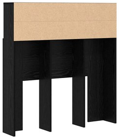 Fejhajtó szekrény polcokkal fejtámlával Musta tammi Műanyag Fa