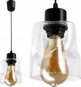 Mennyezeti Függő Lámpa Led Csillár E27 Üveg Összecsukható Átlátszó