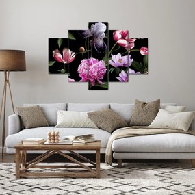 Kép - Virágok illusztrációja (150x105 cm)