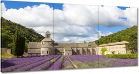 Vászonkép 60x30 Francia Provence és a lávamező