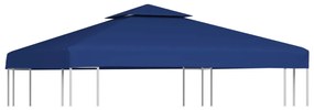 sötétkék csere pavilon ponyvatető 310 g/m² 3 x 3 m