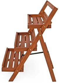 Casaria® Fából készült virágcserép lépcső