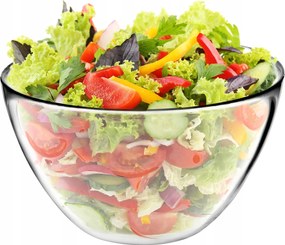 Saláta tálaló Üveg Tál Snack Saláta Gyümölcs 17 cm Tál Nagy Mély