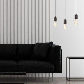 Fekete függőlámpa Leon – LAMKUR