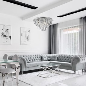 Toolight Szerszámlámpa, Crystal mennyezeti lámpa APP514-5C 5xE14, króm, OSW-00071