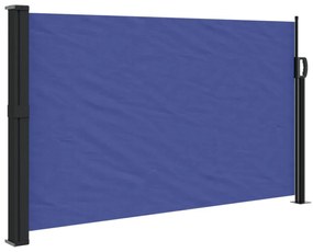 kék behúzható oldalsó napellenző 117 x 300 cm