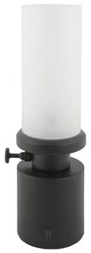 Fekete LED dimmelhető asztali lámpa fém-üveg búrával (magasság 29,5 cm) Camp – Leitmotiv