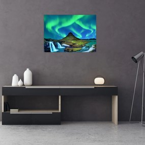 Kép - Kirkjufell, Izland (70x50 cm)