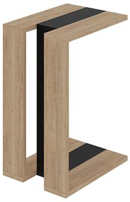 Tárolóasztal tölgyfa dekorral 40x30 cm Macha – Marckeric