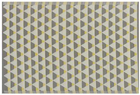 Szürke és sárga szőnyeg 120 x 180 cm HISAR Beliani