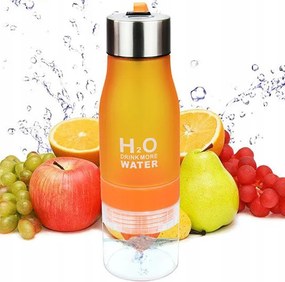 Palack Kulacs Narancssárga Vízhez 650ml-es facsaróval az edzőterembe Futáshoz
