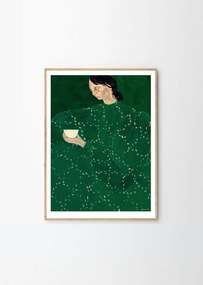 Poszter 30x40 cm Coffee Alone At Place De Clichy – Sofia Lind – The Poster Club