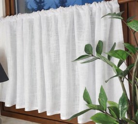 Irigy Hónaljmirigy függöny konyhába fehér szegéllyel 60cm x 100