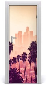 Ajtóposzter öntapadós Los Angeles város 75x205 cm