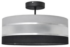 Csillár rúdon HELEN 3xE27/15W/230V fekete/szürke/fényes króm