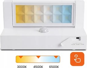 LED kültéri fali lámpa érzékelővel LED/25W/230V IP54 fehér
