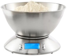Minőségi Inox Digitális konyhai mérleg nagy rozsdamentes acél tállal Innoliving INN-127, 5 kg