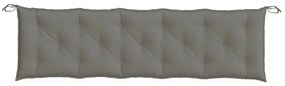 melange sötétszürke szövet kerti padpárna 180 x 50 x 7 cm