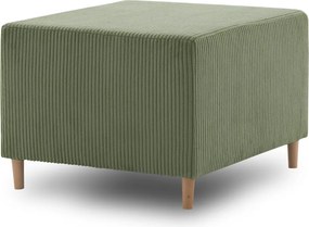 Fireze puff, kordbársony, zöld