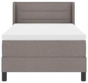 Boxspring ágy matraccal bézs színben, 80 x 200 cm, szövet